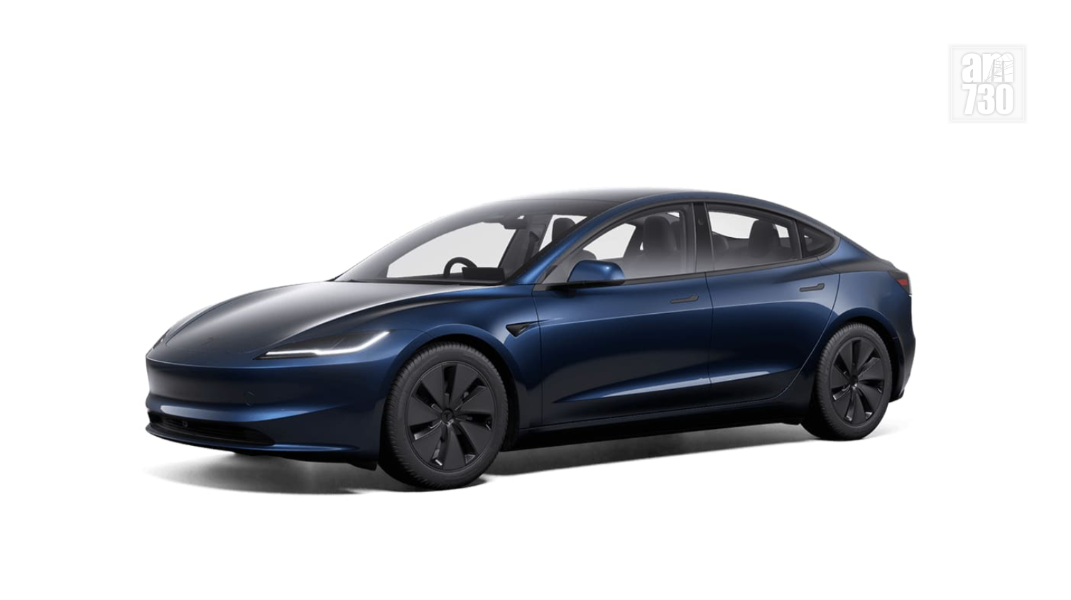 Tesla Model 3推出全新車色深海藍。